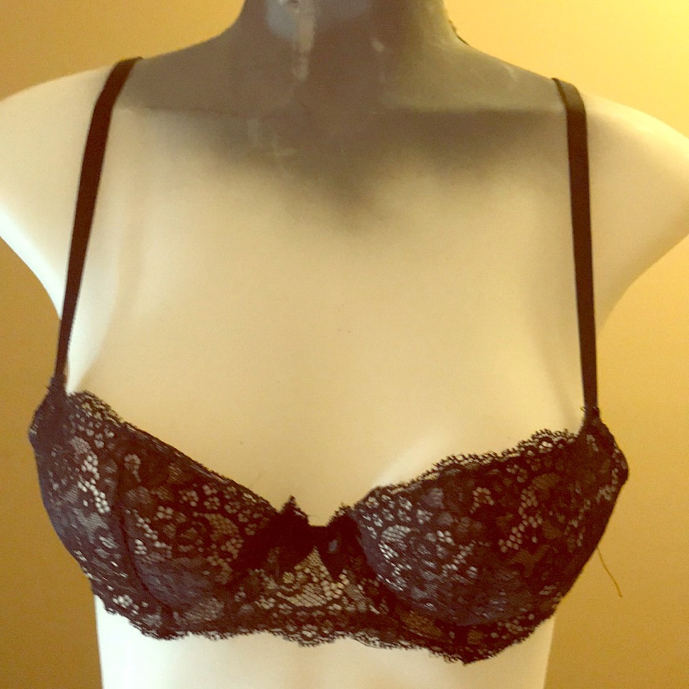 Like New Gilligan & O’Malley Lace Push Up Bra
